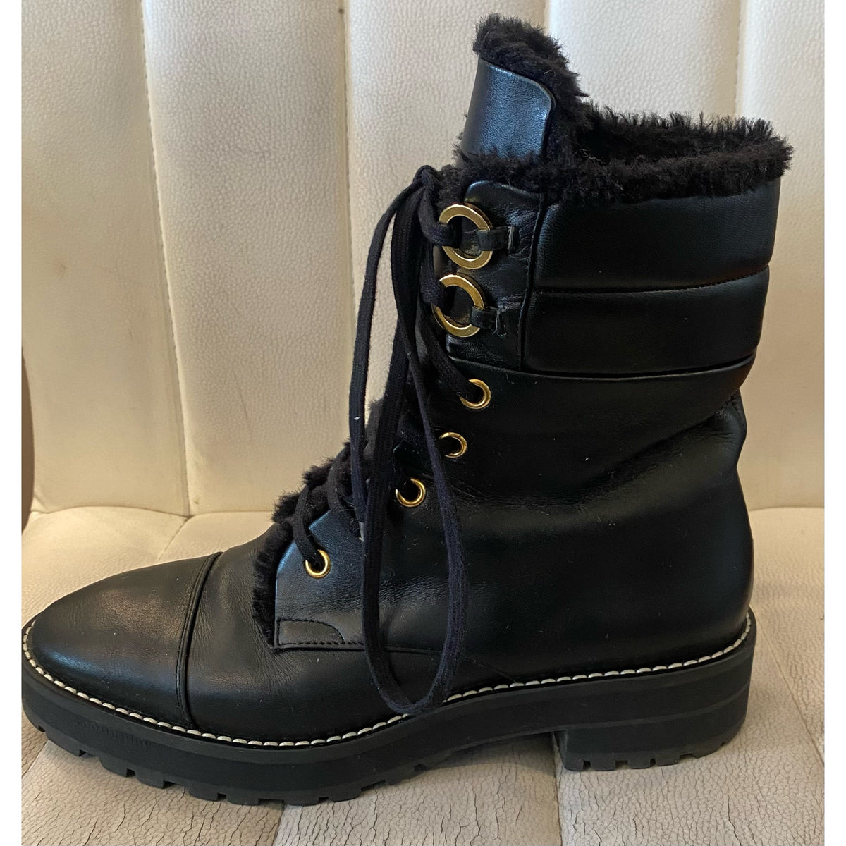 STUART WEITZMAN Lexy Leather Boots Black Size 6.5 Style Exchange Boutique PGH