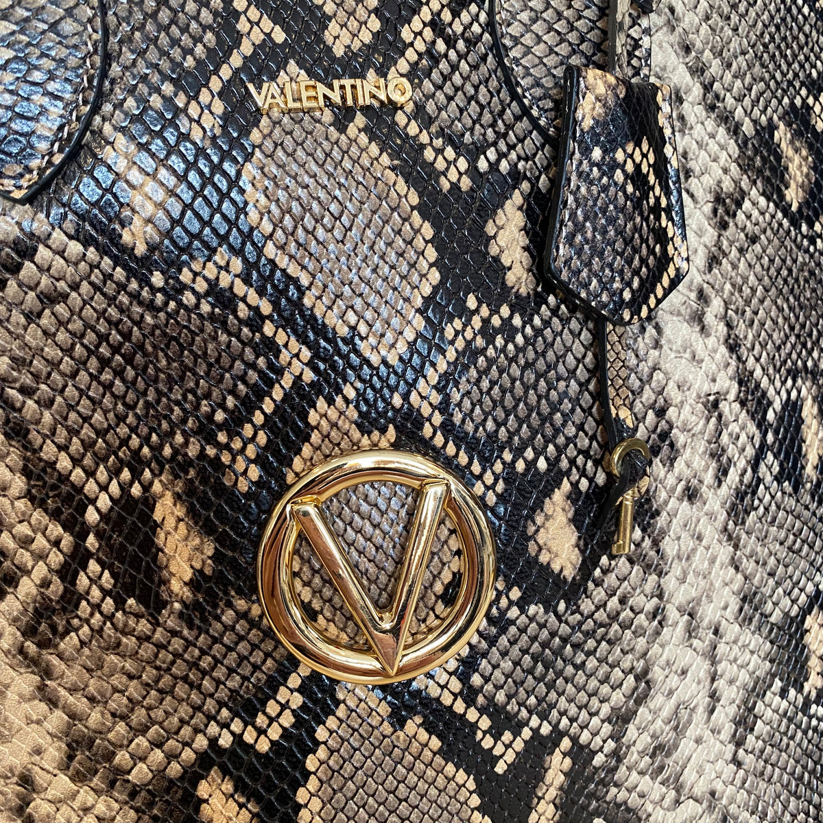 激レア✨ VALENTINO×SAGA MINK  シェアード 波模様 VALENTINO BY MARIO VALENTINO Bravia Python Satchel Handbag NWOT