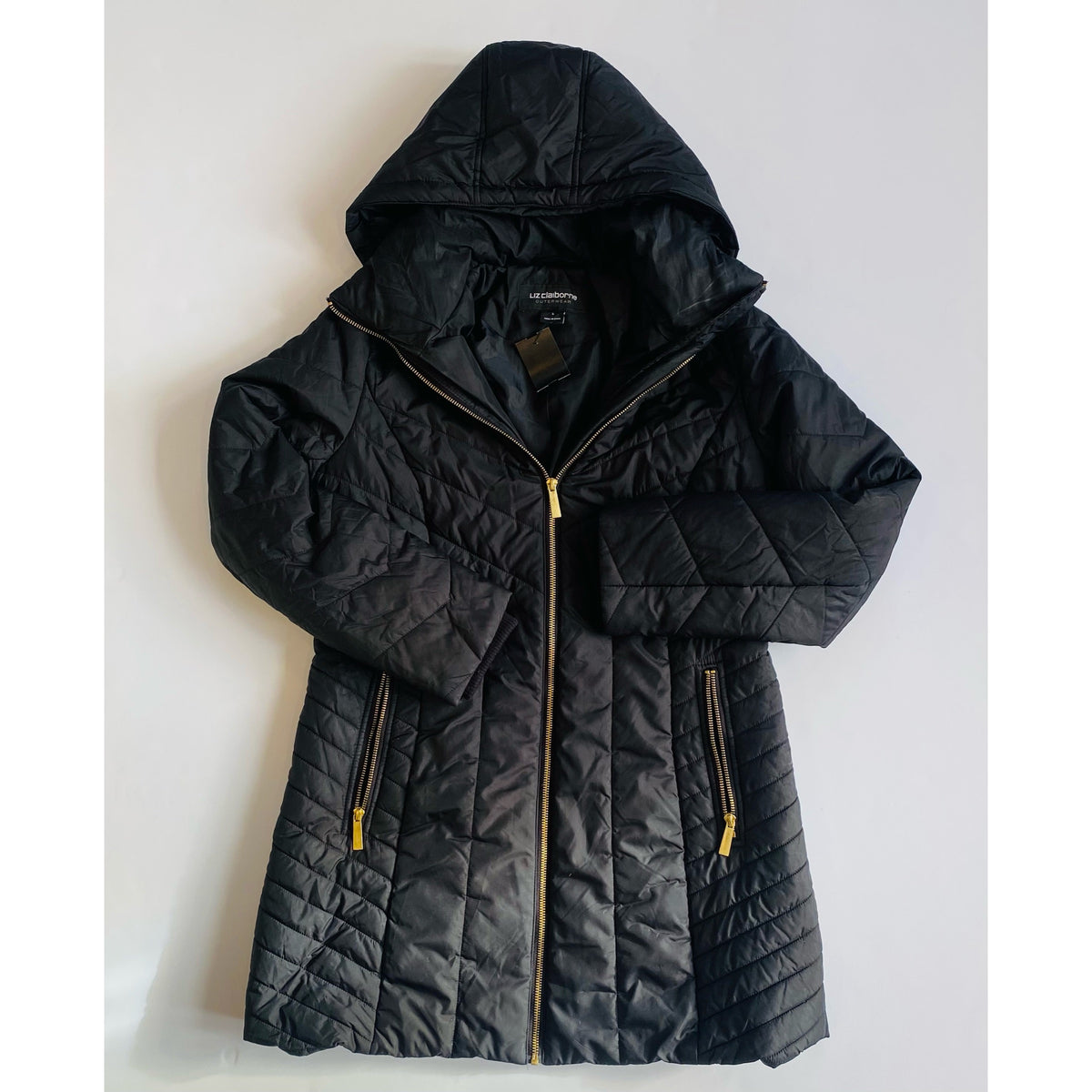 Liz claiborne sales black coat