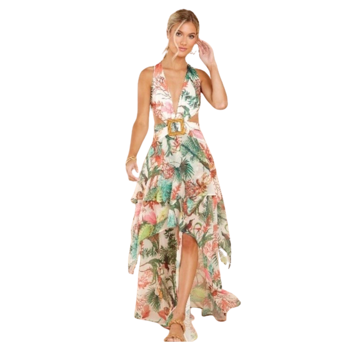 luxxel maxi dress LUXXEL Tropical Maxi Dress NWT (MULTIPLE SIZES AVAILABLE) – Style Exchange  Boutique PGH