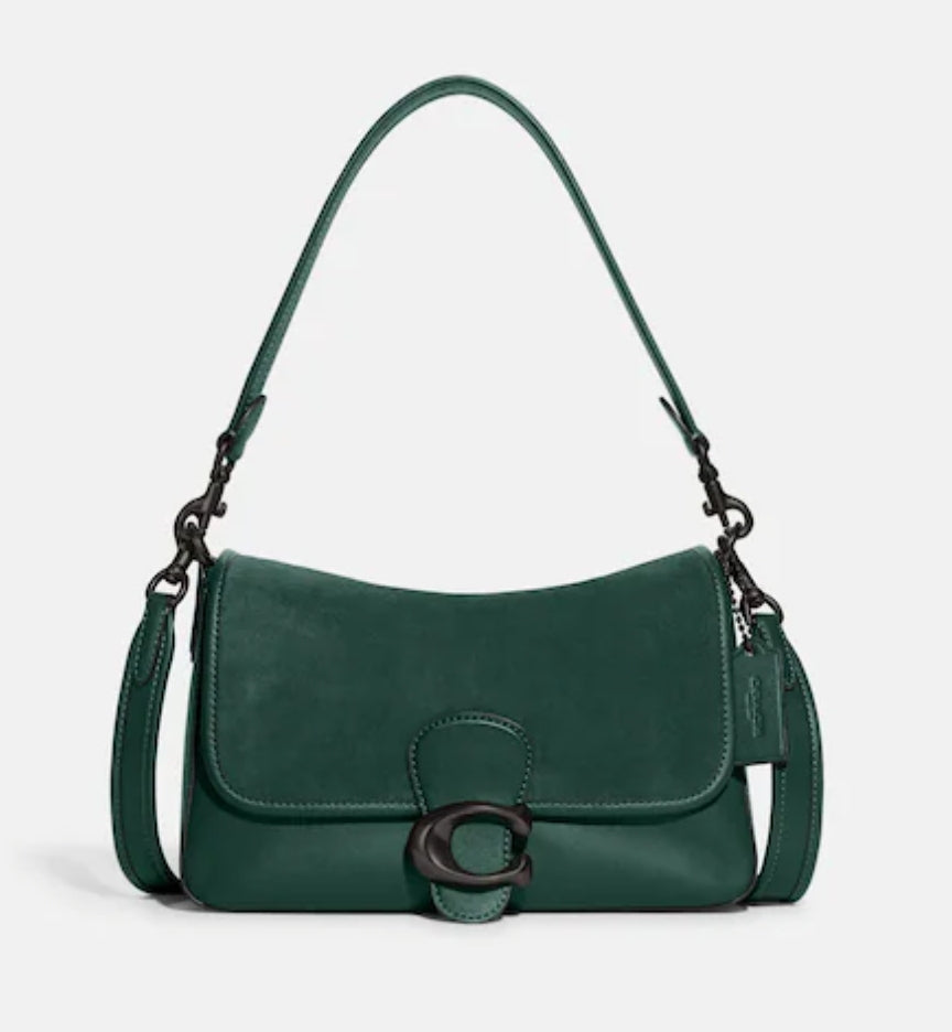 Coach - Authenticated Handbag - Metal Green for Women, Good Condition
