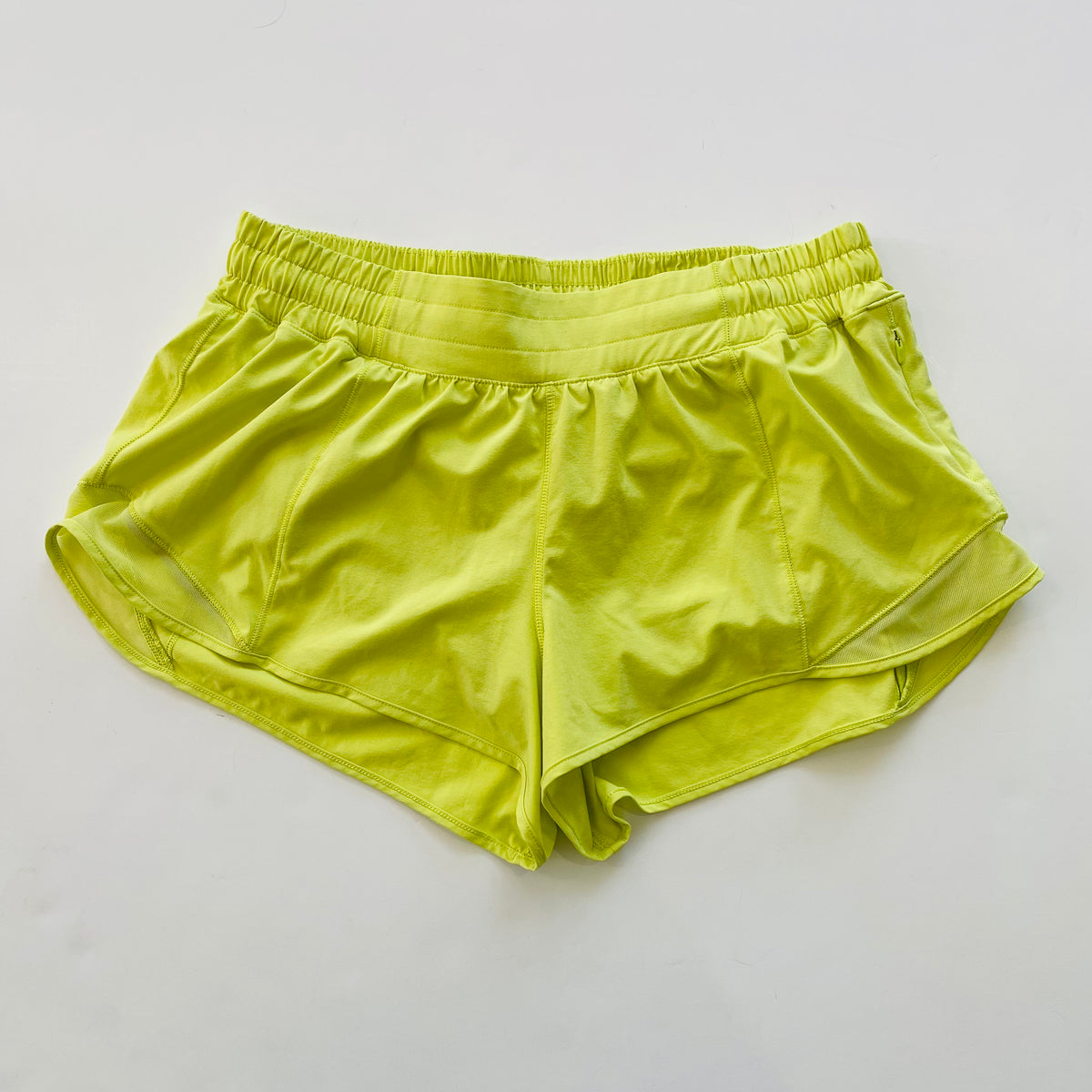 Lululemon neon online yellow shorts