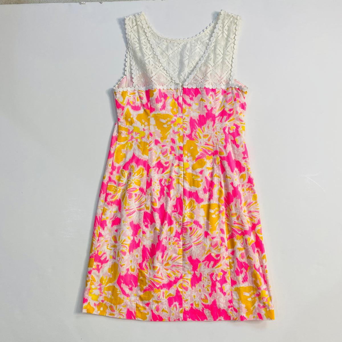 open lace back dress LILLY PULITZER Short Dress Pink and Orange Size 2 – Style Exchange Boutique  PGH