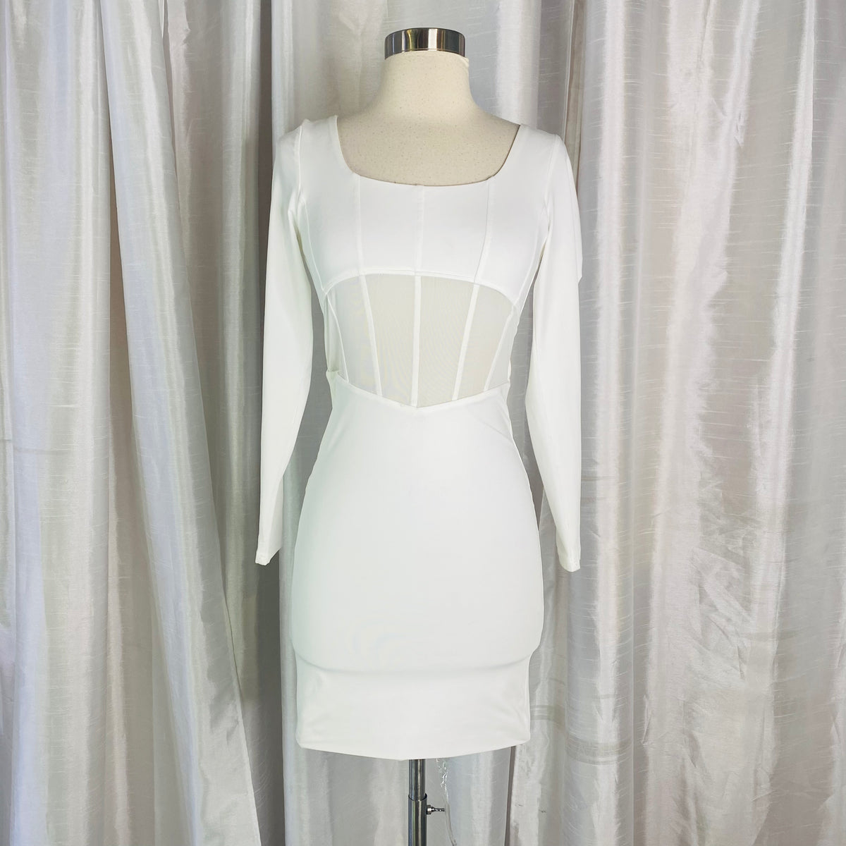 princess polly eva mini dress Vancesca Off Shoulder Long Sleeve Mini Strapless Dress | Cream | Womens
