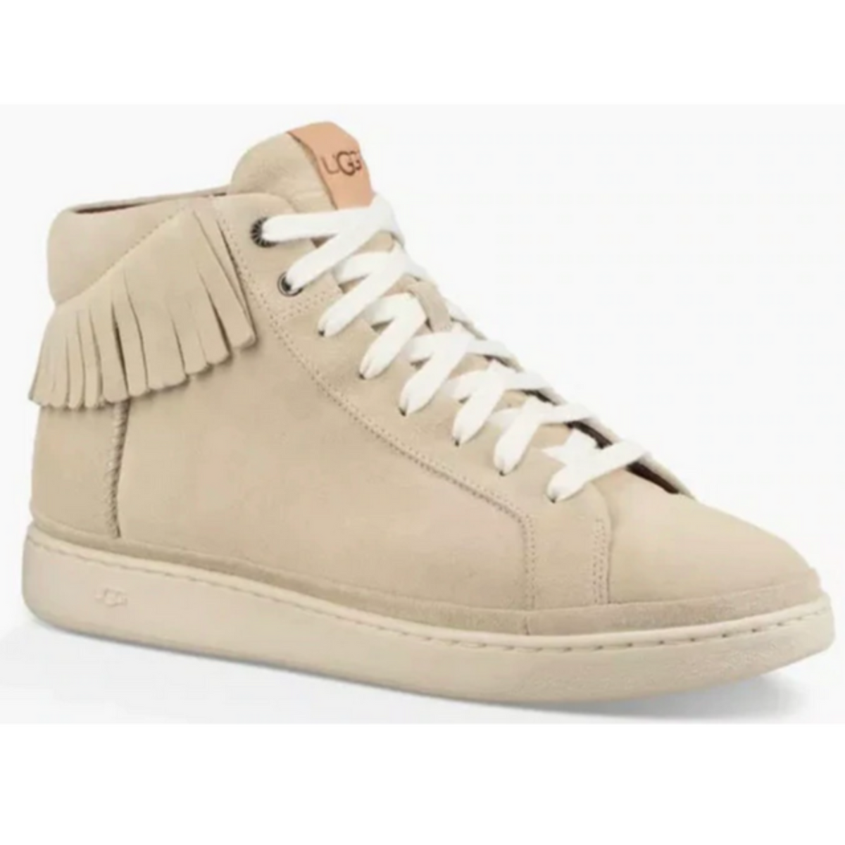 UGG Unisex Cali Fringe Suede Leather High Top Sneaker Size W9.0 M