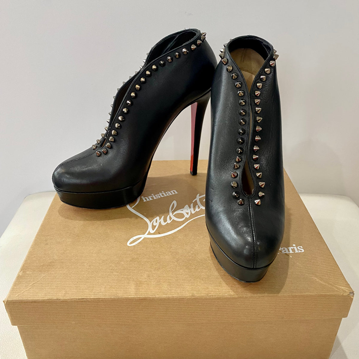 Christian Louboutin Authenticated Ankle Boots