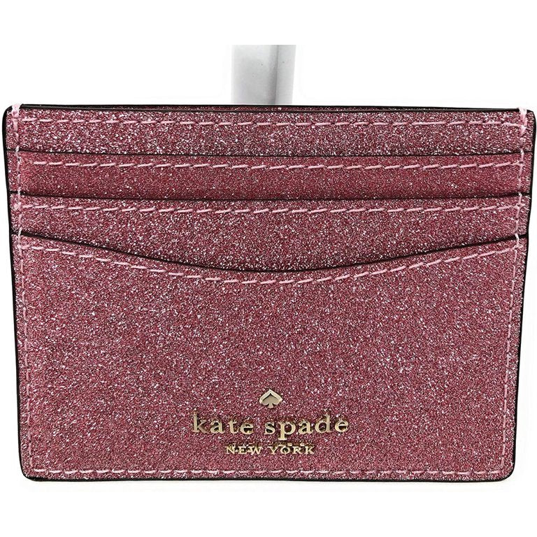 Kate spade pink glitter card holder Clearance