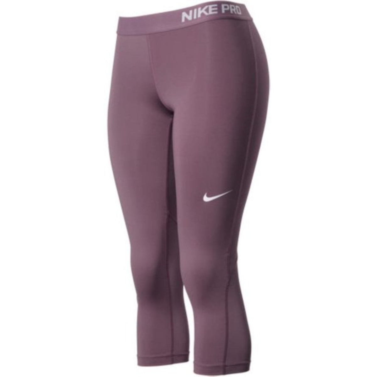 NIKE Mauve Purple/Pink/Rose Pro Dri-FIT Pro Cool Capri Cropped