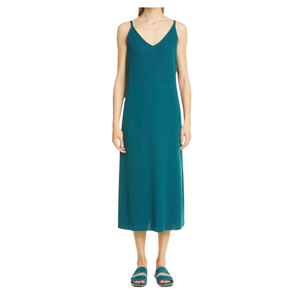 LAFAYETTE 148 NEW YORK Long Light Sweater Maxi Dress Teal Size Small