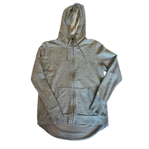 ALO Zip Up Jacket Heathered Gray Size M