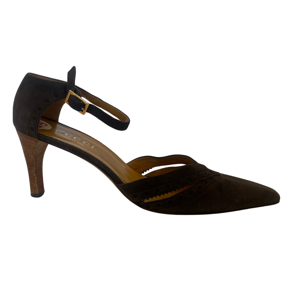Gucci suede heels shop