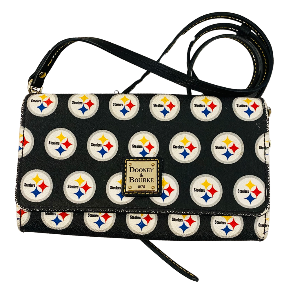 DOONEY AND BOURKE Pittsburgh Steelers Crossbody Wallet Style Exchange Boutique PGH