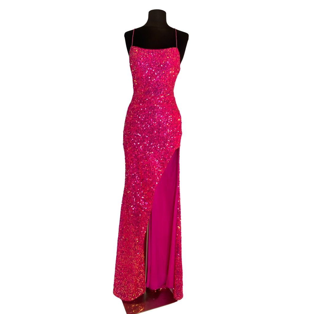 2Cute Long Sequin Gown Pink Size 0