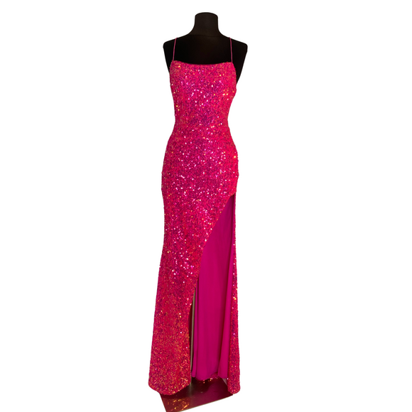 2Cute Long Sequin Gown Pink Size 0