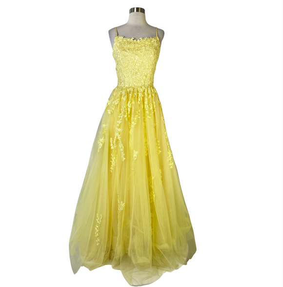 BOUTIQUE Full Gown Yellow Size 6
