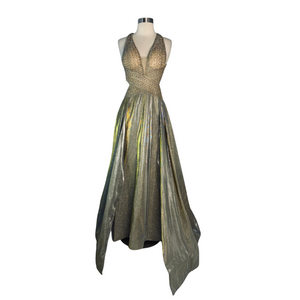 BOUTIQUE Gown Gold Metallic Size 4