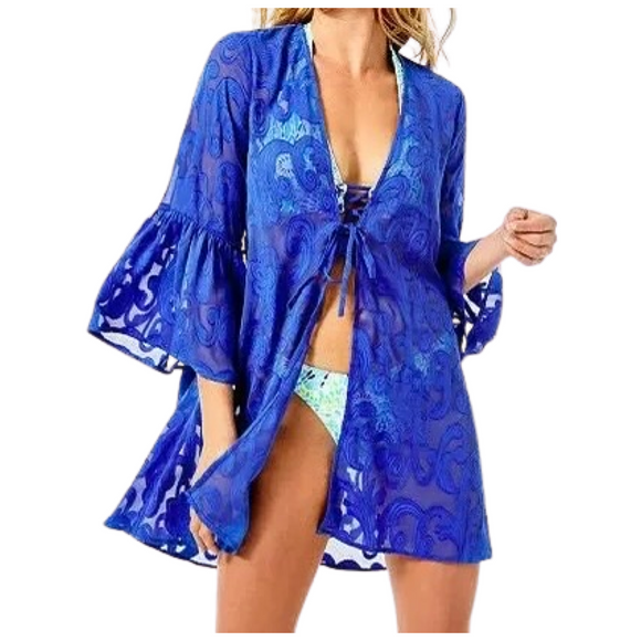 Lilly Pulitzer Lilly Pulitzer
Motley Cover-Up Blue Size Small