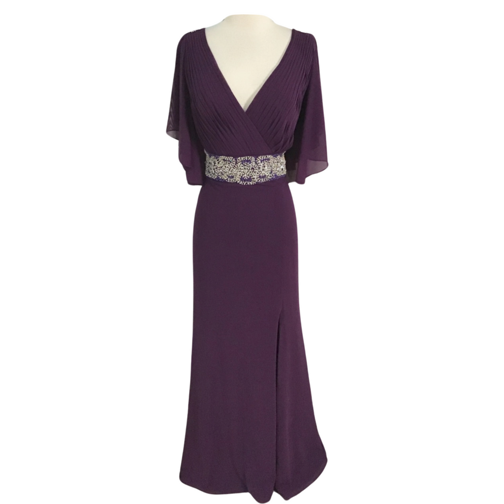 JOVANI Long Dark Purple With Cape Sleeves Gown – Style Exchange Boutique PGH JOVANI Long Dark Purple With Cape Sleeves Gown – Style Exchange Boutique PGH