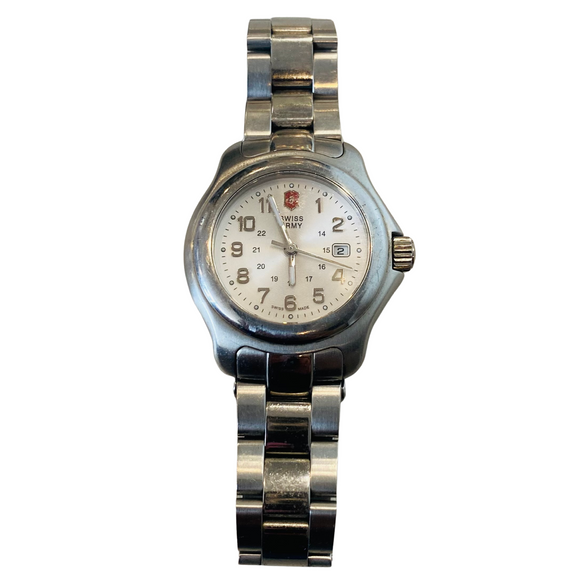 SWISS ARMY Officers 1884 24705 Woman’s Wrist Watch Stainless Steel