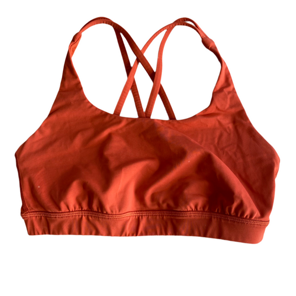 LULULEMON Energy Sports Bra Poppy Size 8