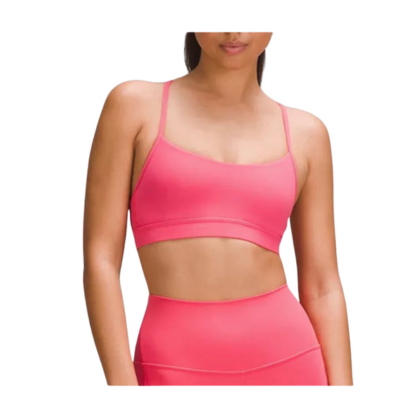 Lululemon Yoga Flow Y Bra Nulu Light
Support, A-C Cups Glaze Pink Size 10