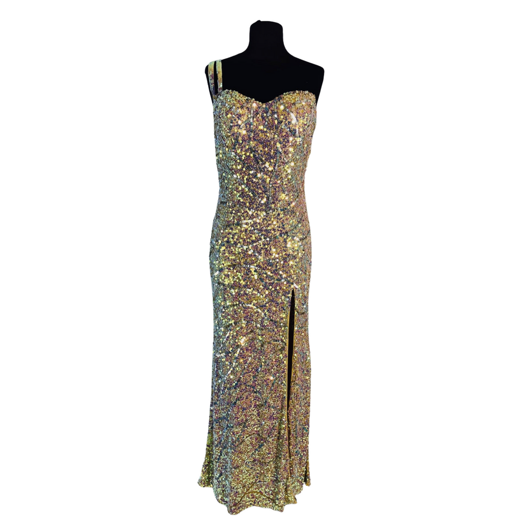 BOUTIQUE Gown Long Sequin Blush Size 8