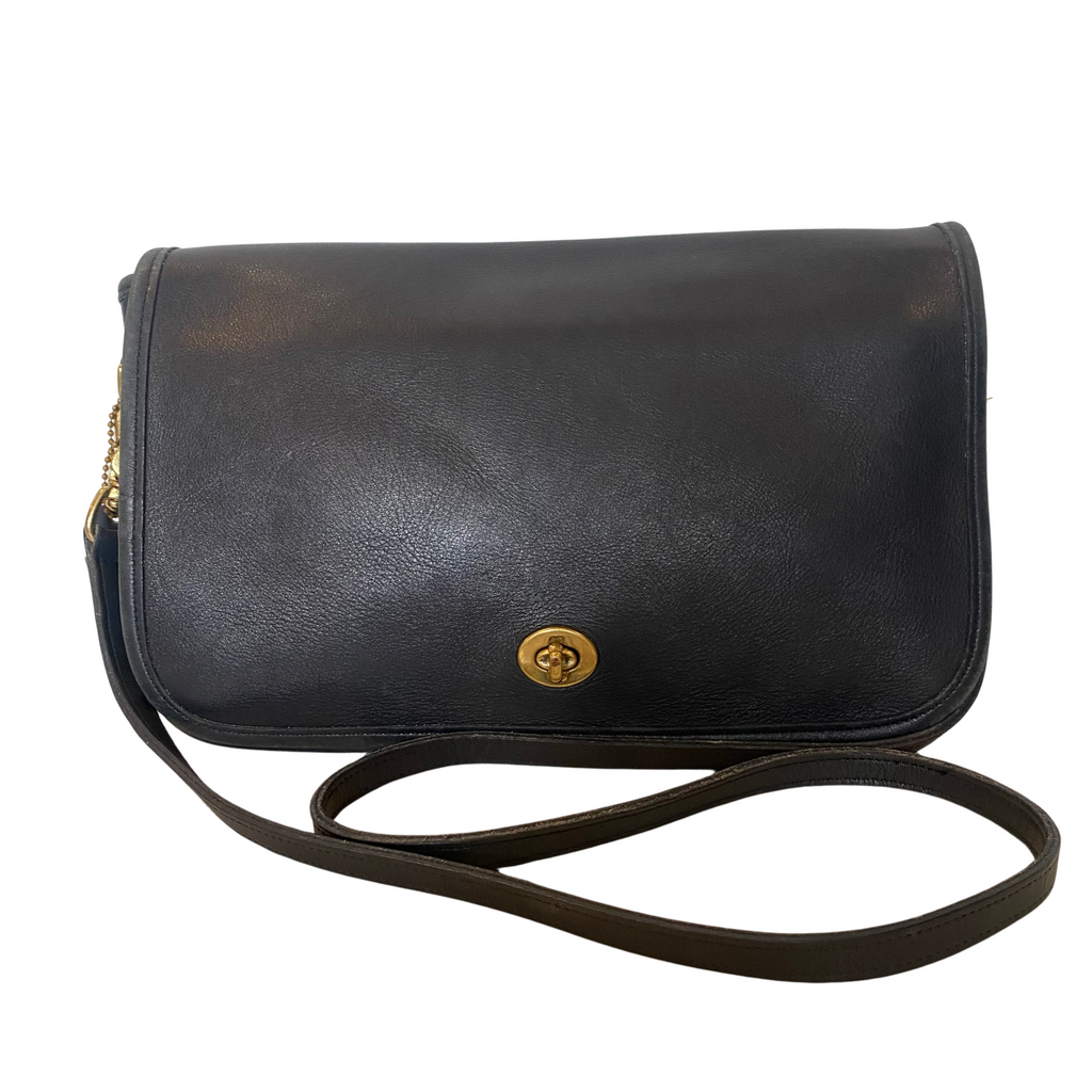 COACH Vintage Convertible Clutch Navy/Black