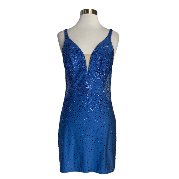 FAVIANA Short Cocktail Dress Blue Size 6