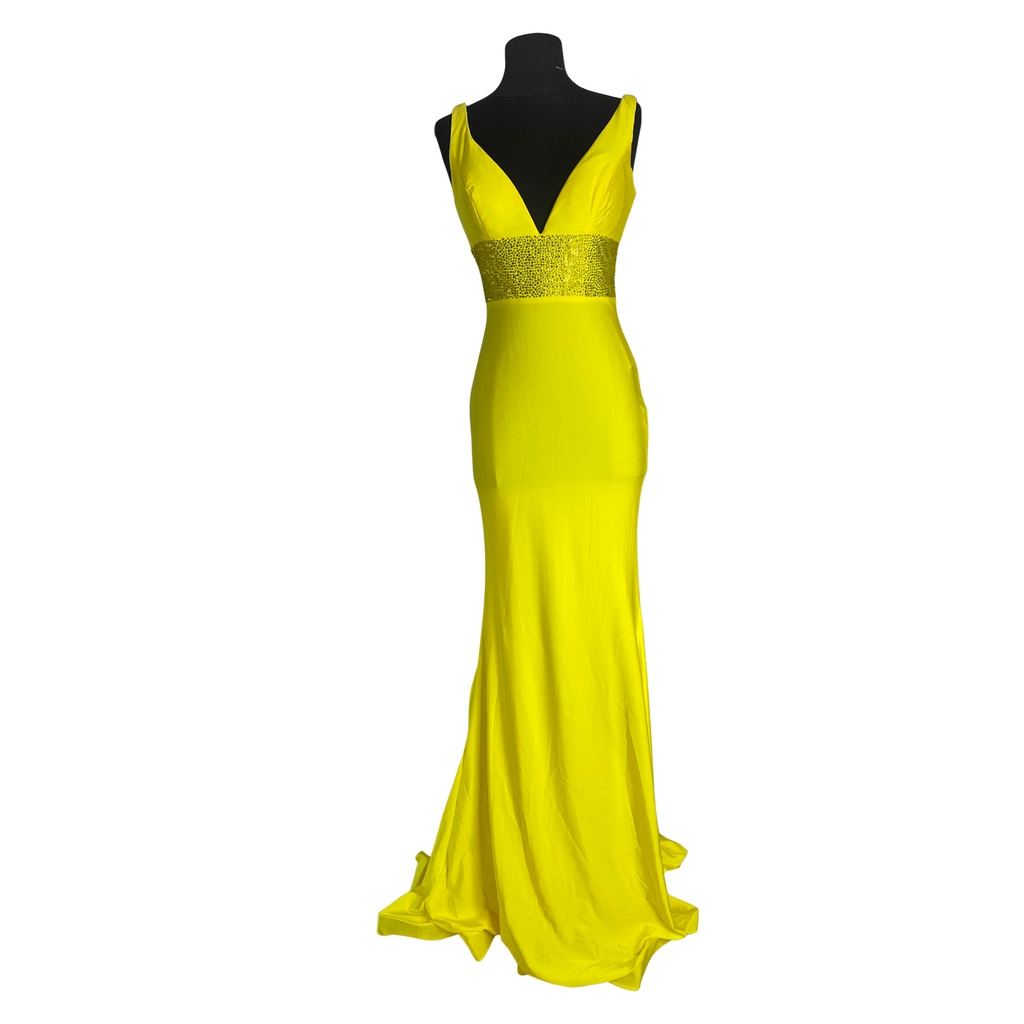 PORTIA & SCARLETT Style PS22524 Long Gown Yellow Size 2 NWT