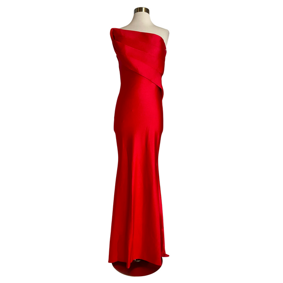 NICOLE BATKI COUTURE Long Gown Red Size 10
