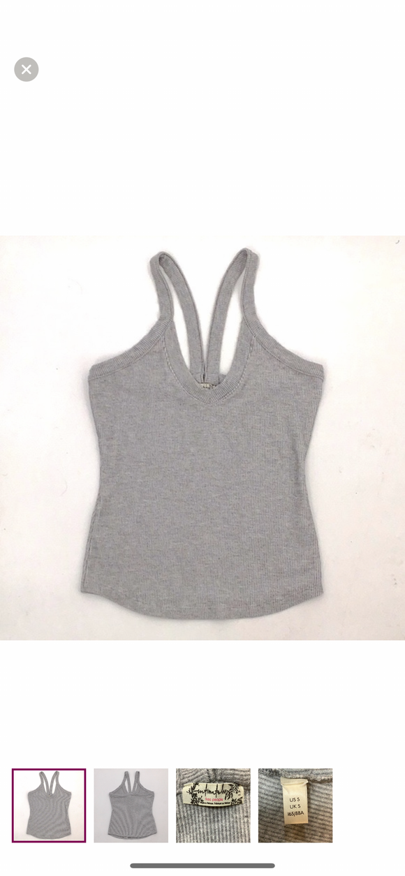 FREE PEOPLE INTIMATELY Easy Tank Gray Size Medium