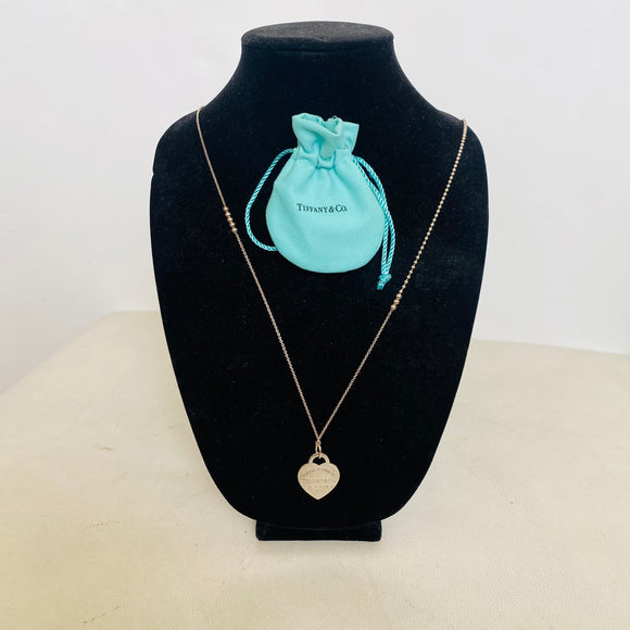 TIFFANY & CO Return To Tiffany Heart .925 Sterling Necklace