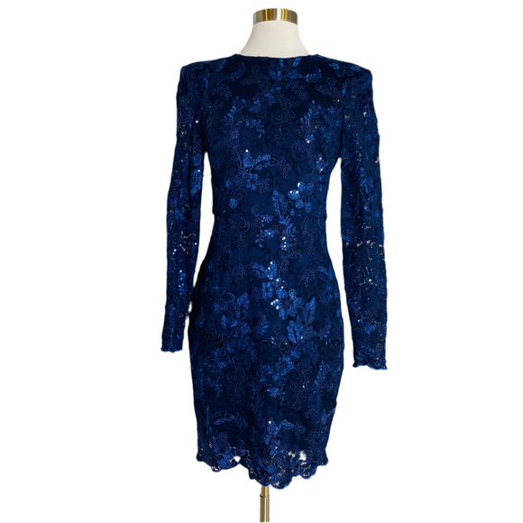 ELIZA J 2 Piece Cocktail Dress Navy Size 2 NWT