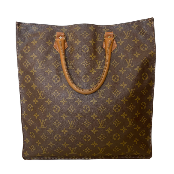 LOUIS VUITTON Vintage Sac Plat Brown
Monogram Canvas Tote