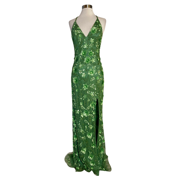 PRIMAVERA Style 3731 Long Gown Sage Green Size 4