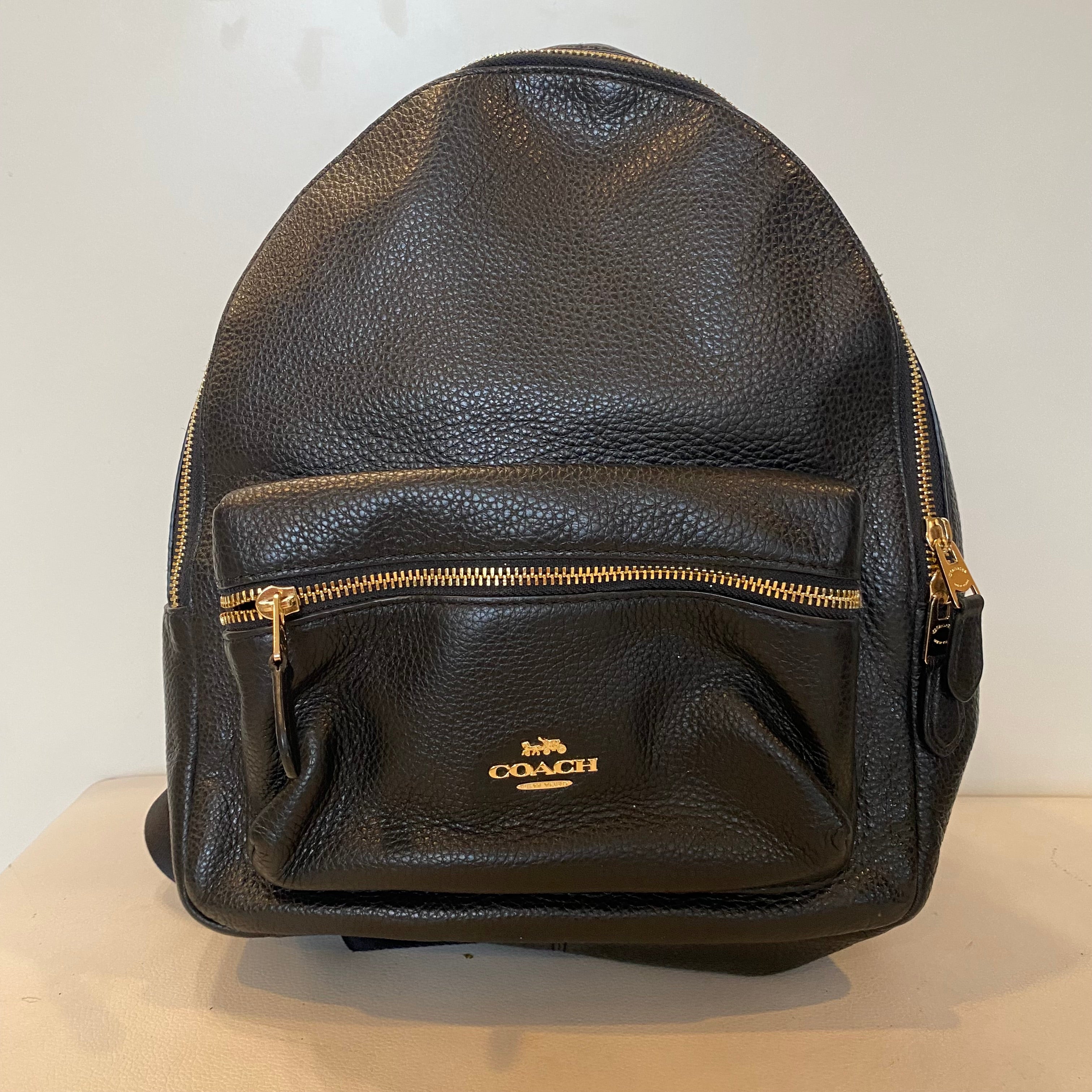 COACH Medium Charlie Black Leather Medium Backpack – Style Exchange  Boutique PGH