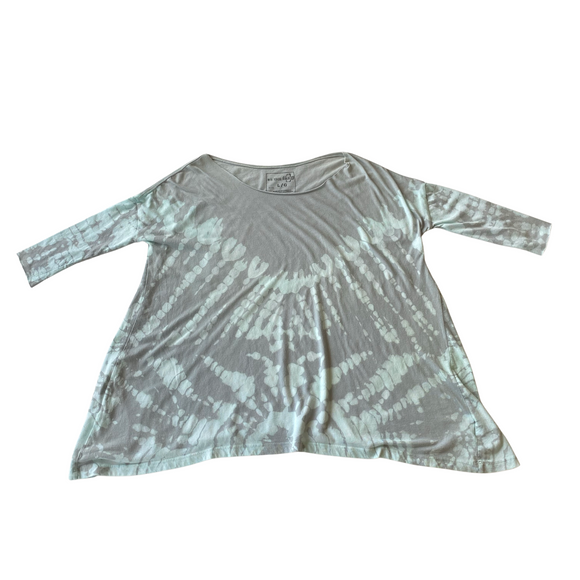 FREE PEOPLE We The Free Tie Dye Tee-Shirt Blue/Gray Size Large
