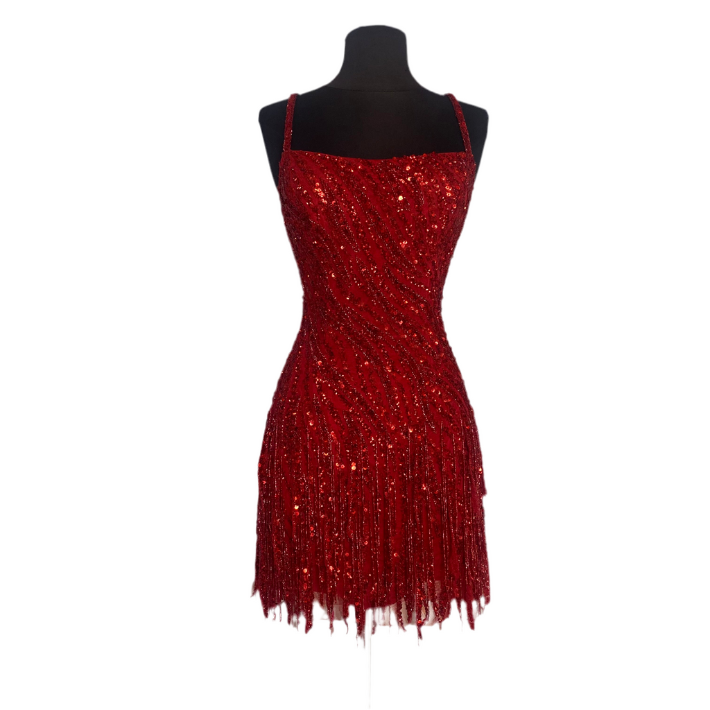 AMARRA Style 94286 Cocktail Dress Red Size 4