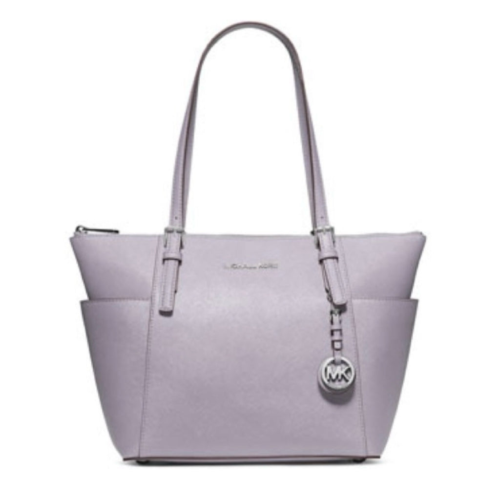 MICHAEL KORS Jet Set Top-Zip Saffiano Tote Shoulder Bag Lilac