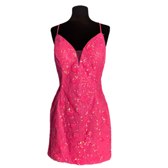 BOUTIQUE Short Cocktail Dress Pink Size 8