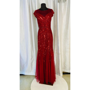 ADRIANA PAPELL Long Gown Red Size 14 NWT