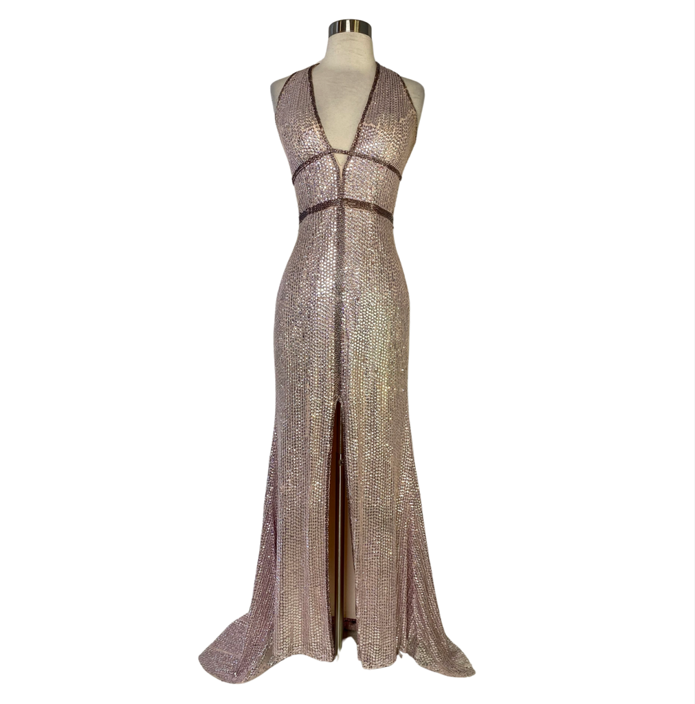 SHERRI HILL Long Gown Blush Size 2