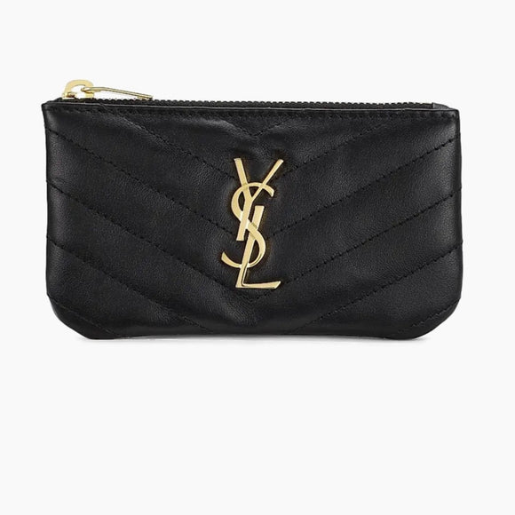 Saint Laurent YSL
Monogram Matelasse Leather Key Pouch Wallet