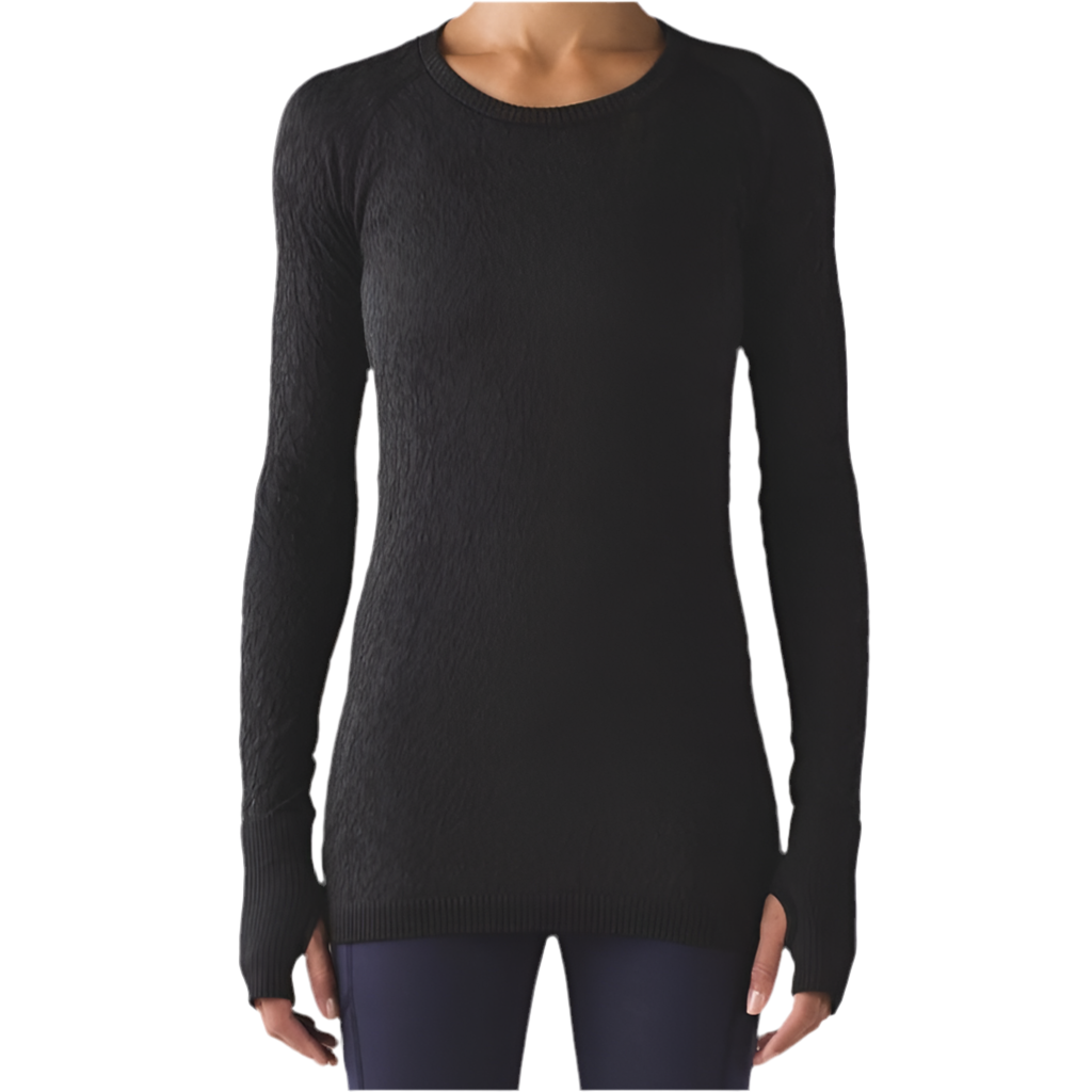Lululemon Rest less Pullover Black / Black Size 6
