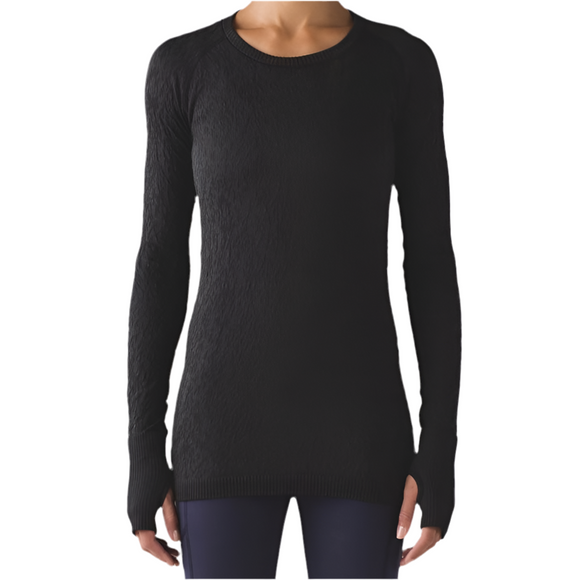 Lululemon Rest less Pullover Black / Black Size 6