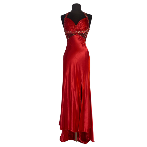 JAAZ COUTURE Long Gown Red Size 4