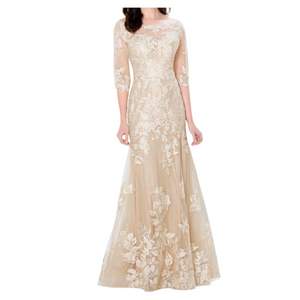 MONTAGE Style 120919 Long Gown Stone Size 8 NWT