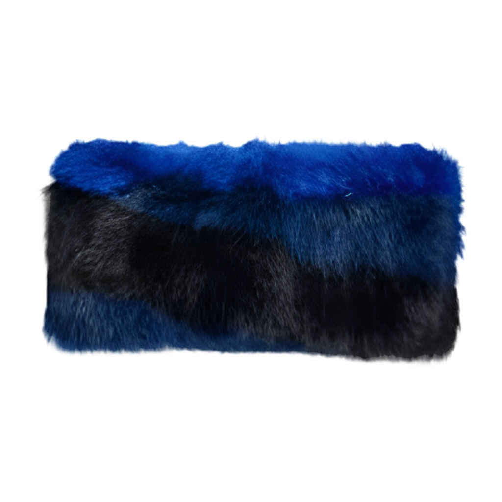 UGG Multi Sheepskin Snood Blues One Size NWT