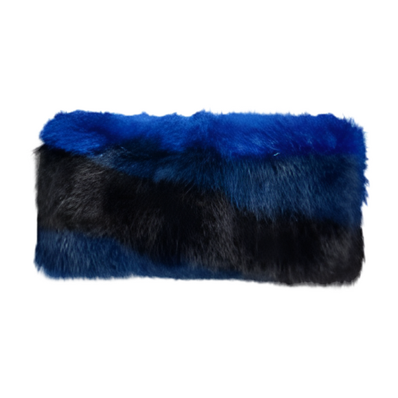 UGG Multi Sheepskin Snood Blues One Size NWT