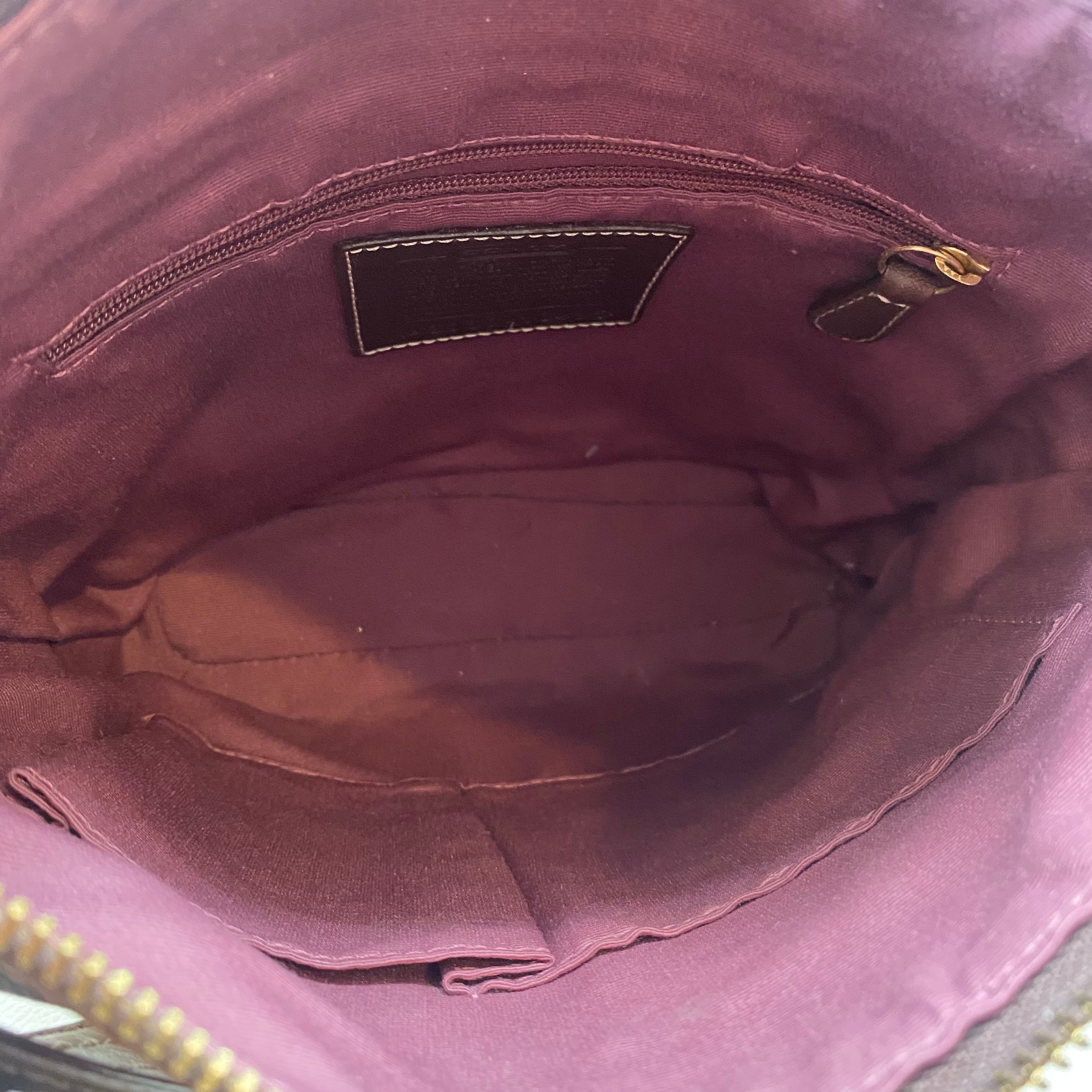 COACH Signature Patchwork Shoulder Bag/ Crossbody Bag